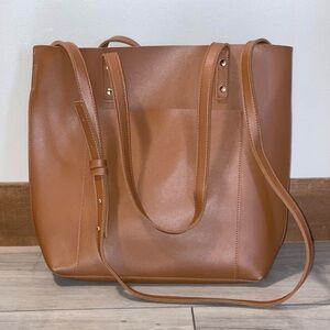 Henny + Lev Vegan Leather 2-in-1 Everyday Tote